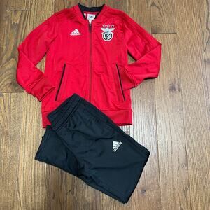 Adidas Kids benfica Academy set Jacket and sweatpants  Sz XS